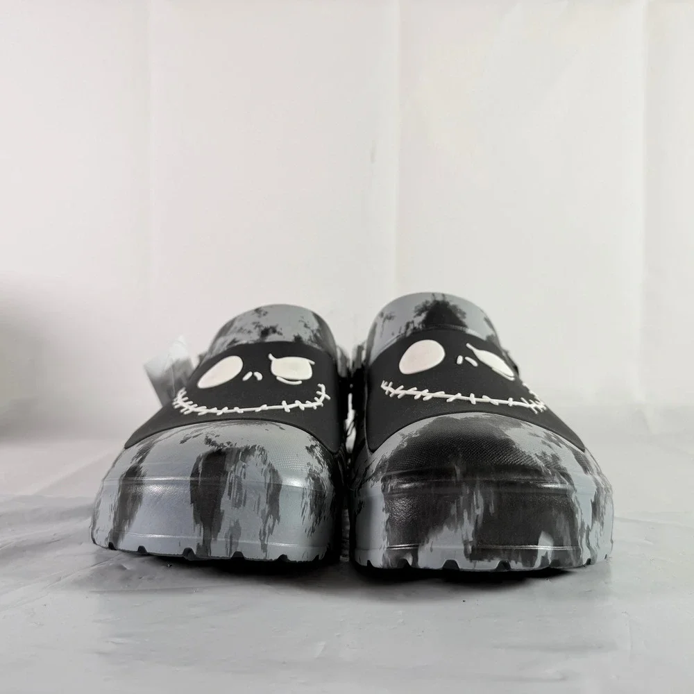 Disney Nightmare Before Christmas Jack Skellington Clogs Mens 10 Gray New